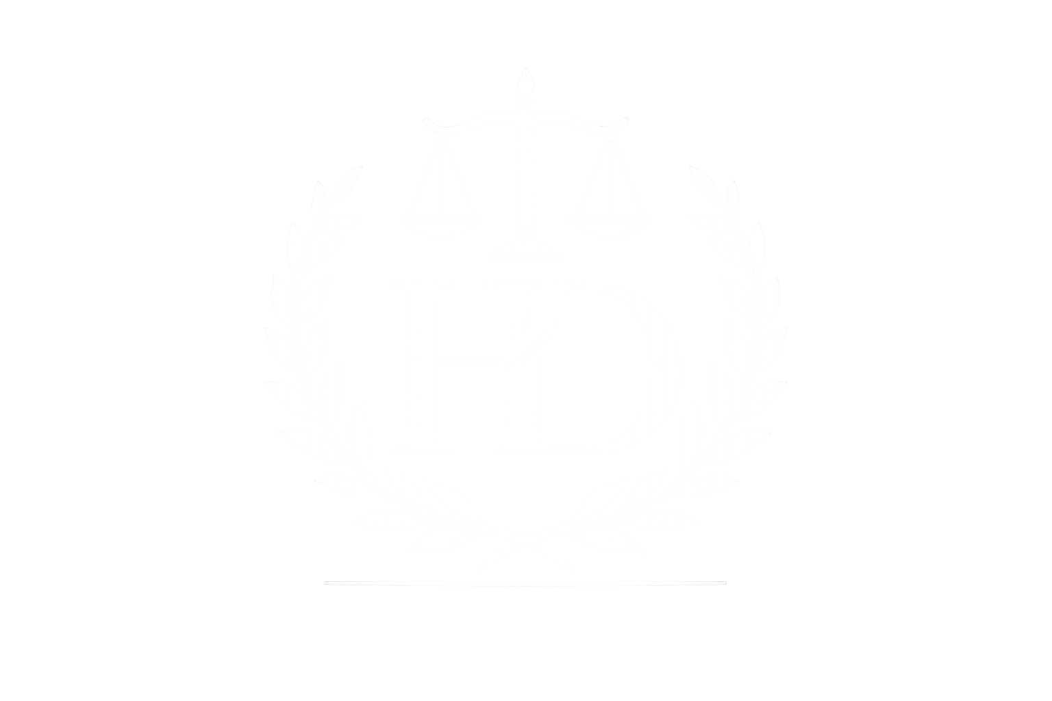 logo legal hd con ramas de laurel